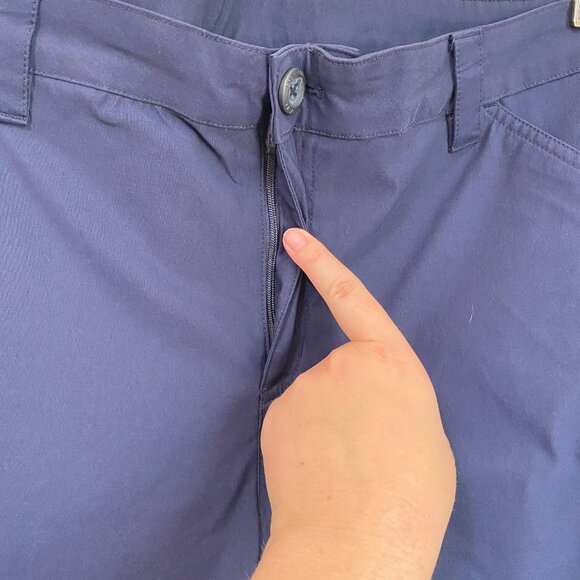 Eddie Bauer Womens Convertible Pants Navy Blue Size 14 - Picture 4 of 10